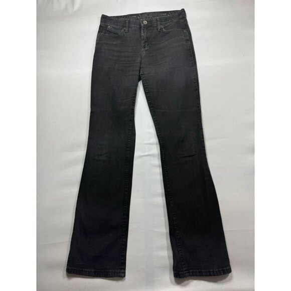 Wrangler Q-Baby Women's Straight Leg Black Denim Jeans - Size 7/8 (31x34) - Picture 1 of 5